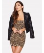 Leopard Print Cami Bodycon Dress