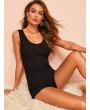 Button Front Ribbed Romper