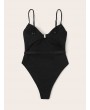 Ruched One Piece Swimwear With Belt